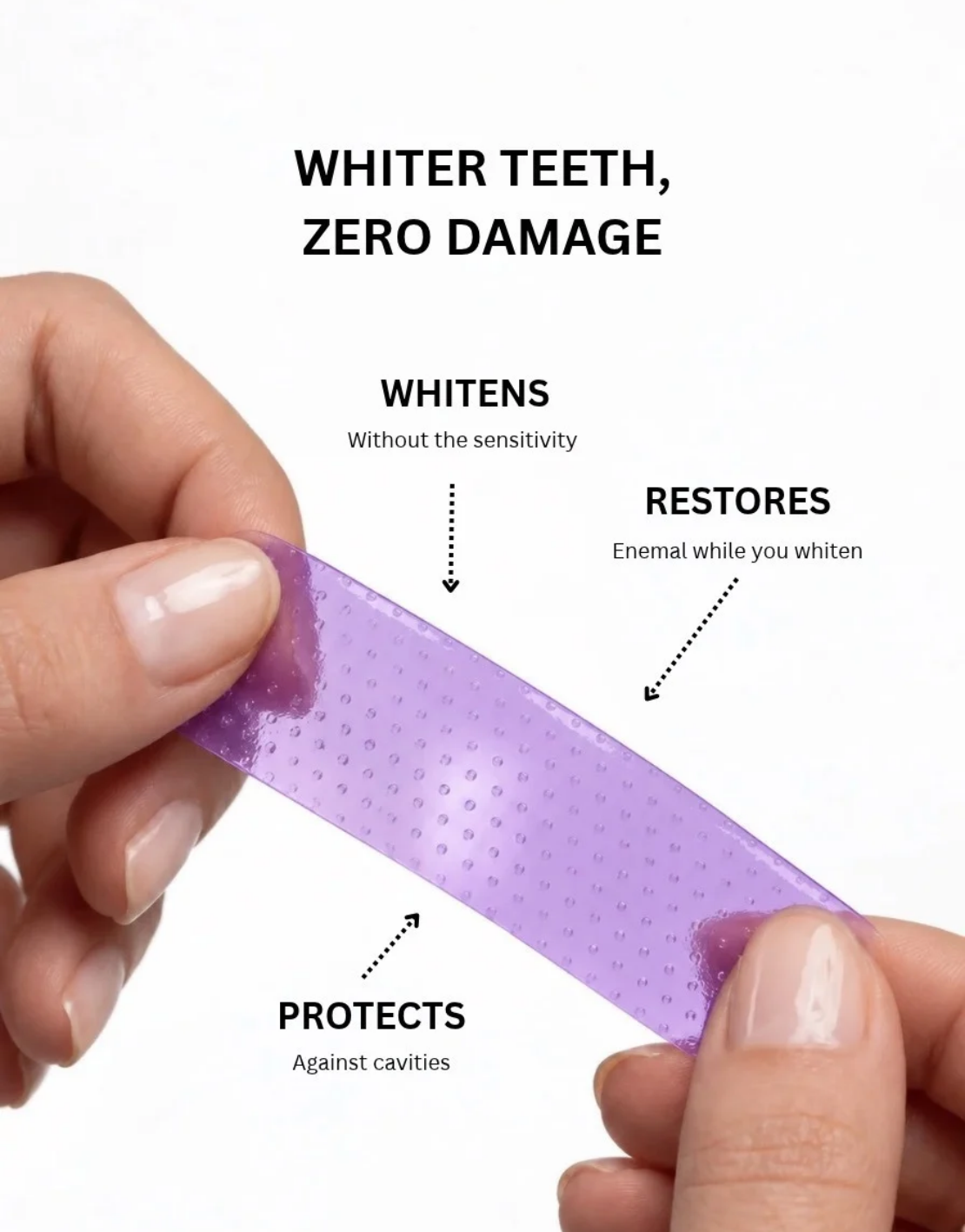 Purple Colour Corrector Whitening Strips – 7 Treatments