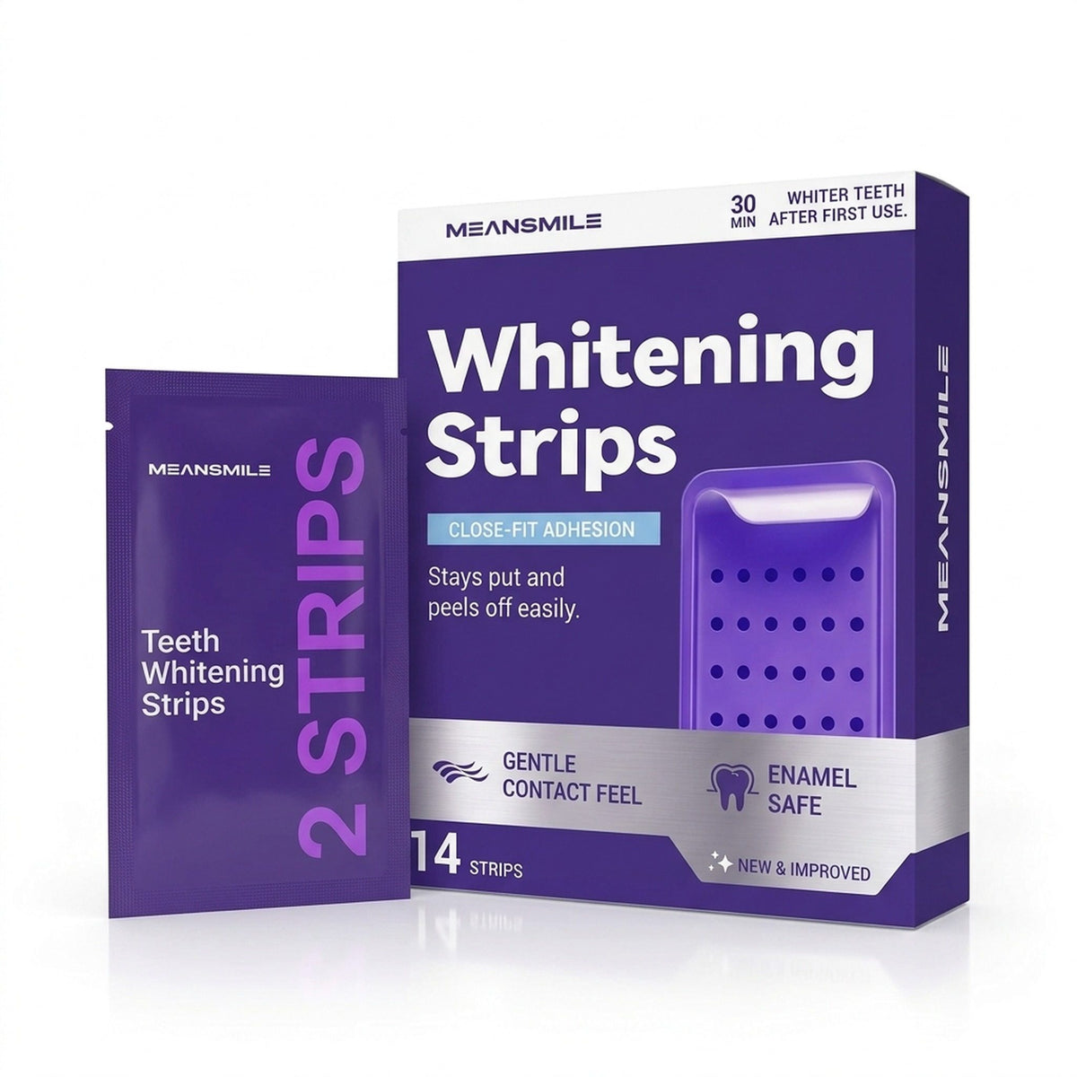 Purple Colour Corrector Whitening Strips – 7 Treatments